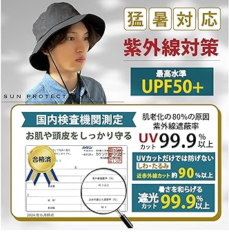 Amazon | [MITSU-Q] バケットハット メンズ 大きいサイズ 綿